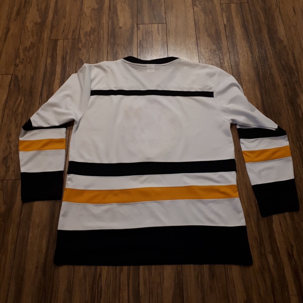 VTG The Simpsons Homer Simpson Duff Beer Hockey Jersey – White/Gold/Black - Picture 6 of 13